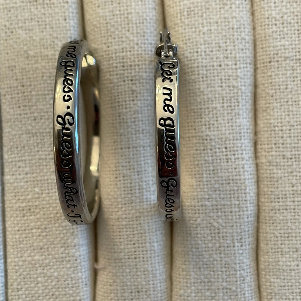 Guess hoop earrings